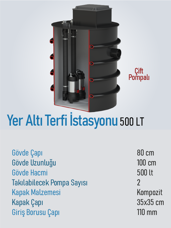 500 LT Terfi İstasyonu