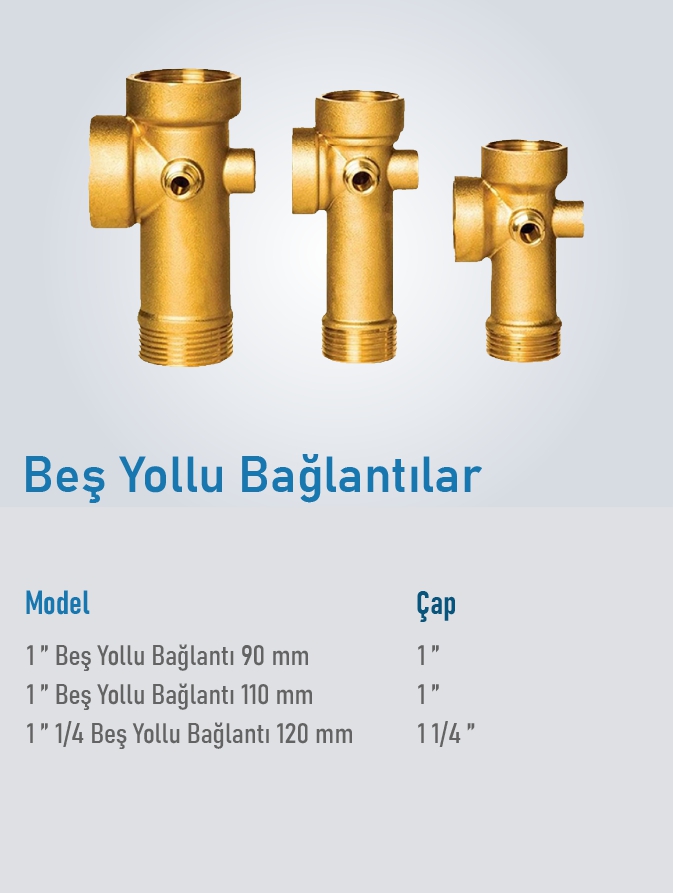 Beş Yollu Bağlantı 1 (90mm)